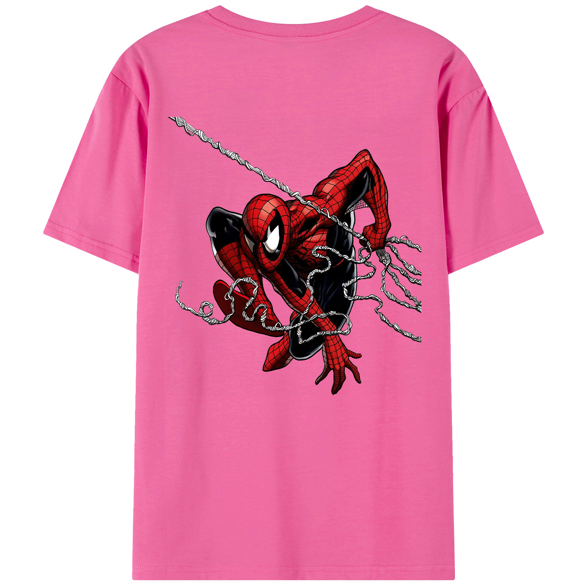 （画像用） Spider Man スパイダーマン レディース半袖Tシャツ(バックプリント)